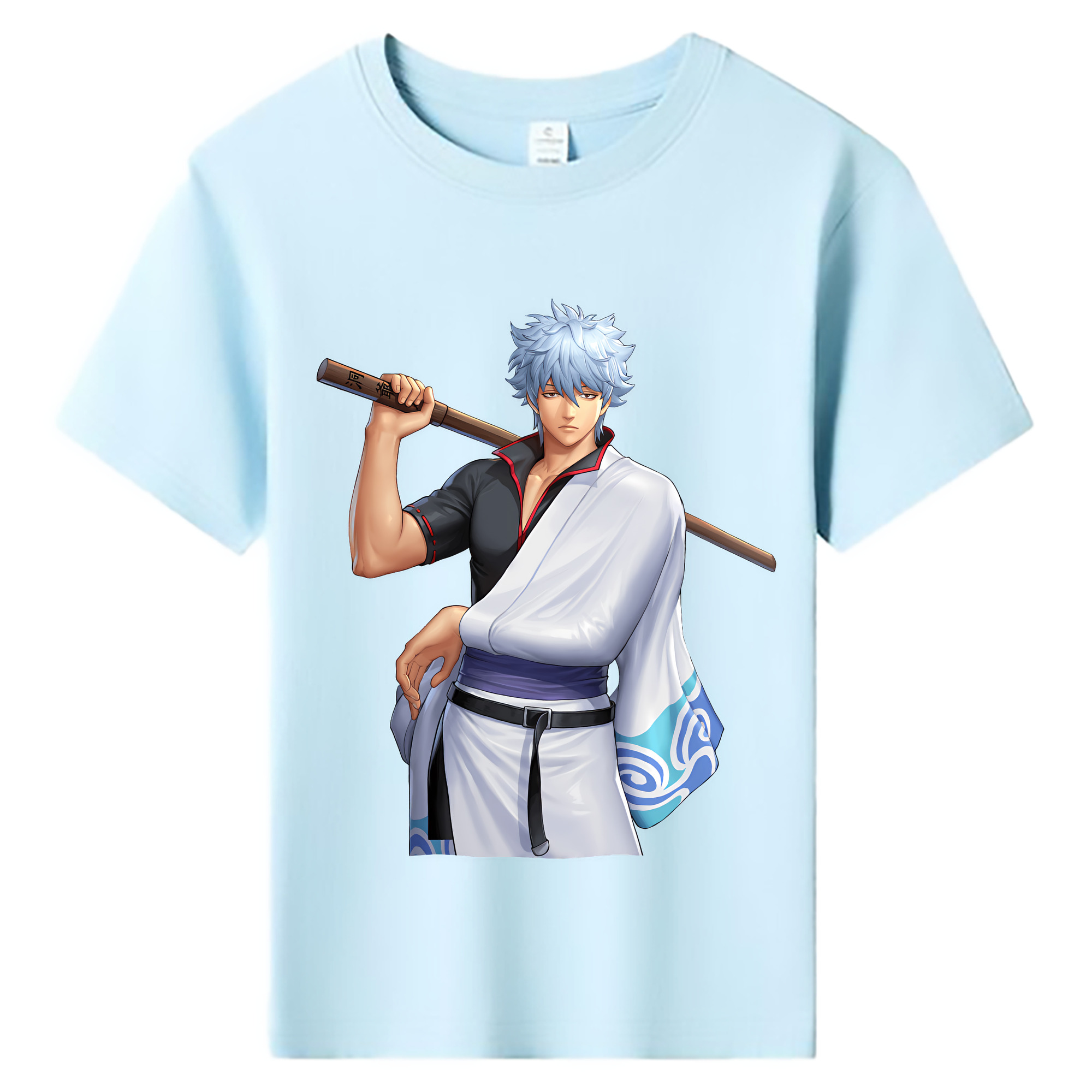（画像用） ぎんたま 坂田銀時（さかたぎんとき） 神楽 志村新八（しむら しんぱち） GINTAMA Sakata Gintoki Kagura Shimura Shinpachi 綿100％キッズTシャツ（フロントプリント）